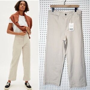 Everlane | NWT Corduroy Wide-Leg Pant in Off-White Stone Sz. 14